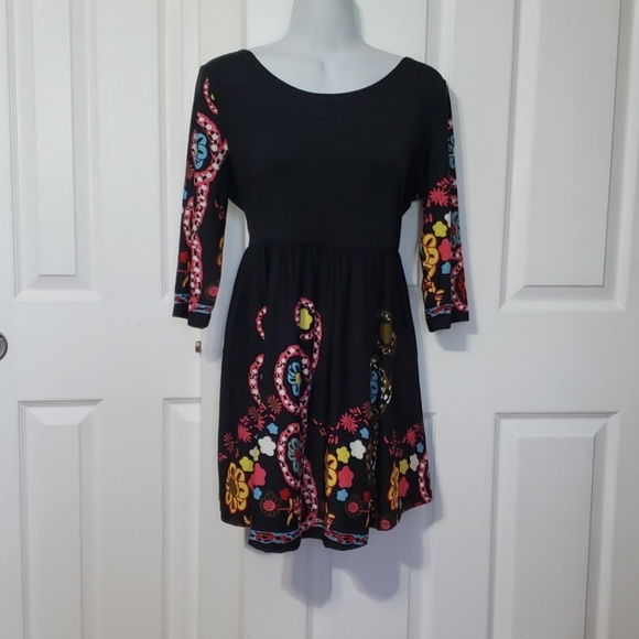 Womens floral peplum tunic top 3/4 sleeves M ,new - Picture 2 of 6